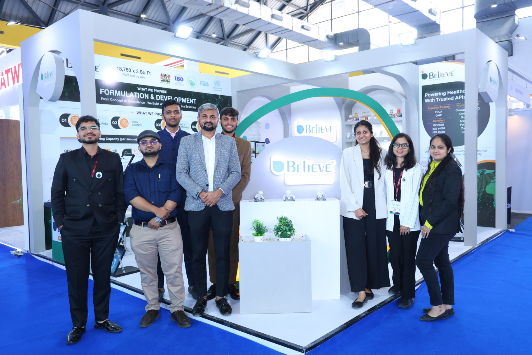 India Pharma Expo exhibition floor
