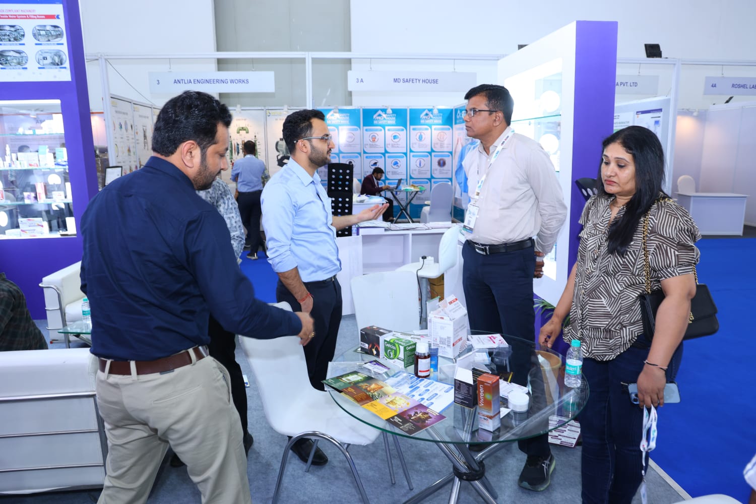 Exhibition floor at India Pharma Expo